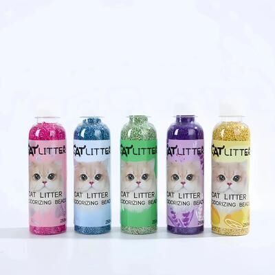 DynamicDeals Premium Cat Litter Deodorizer Beads Advanced Litter Box Odor Eliminator & Freshness Booster blue