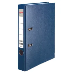 herlitz Ordner Rückenbreite 5 cm DIN A4 Kunststoff blau