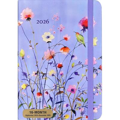 2026 Lavender Wildflowers Weekly Planner (16 Months, Sept 2025 to Dec 2026)