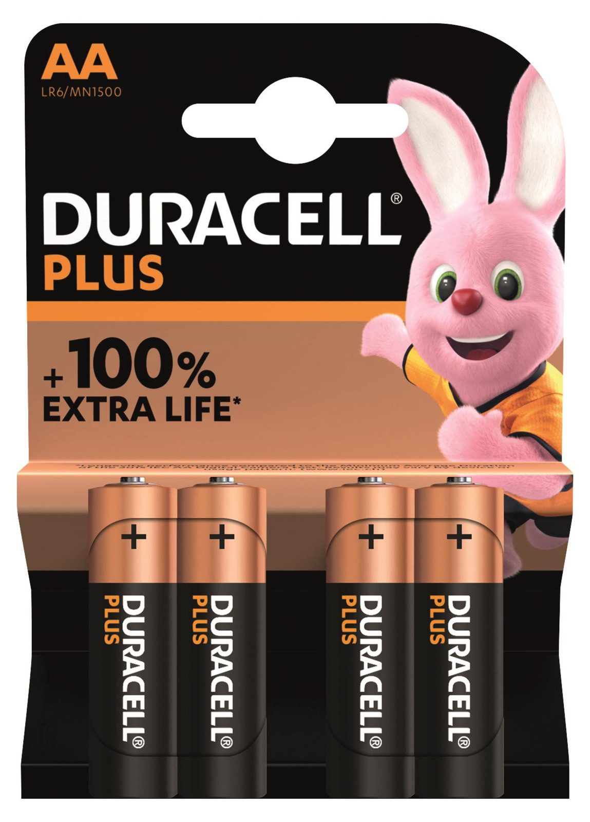 Duracell MN1500 Plus Mignon batterij 1,5V, verpakking met 4 stuks