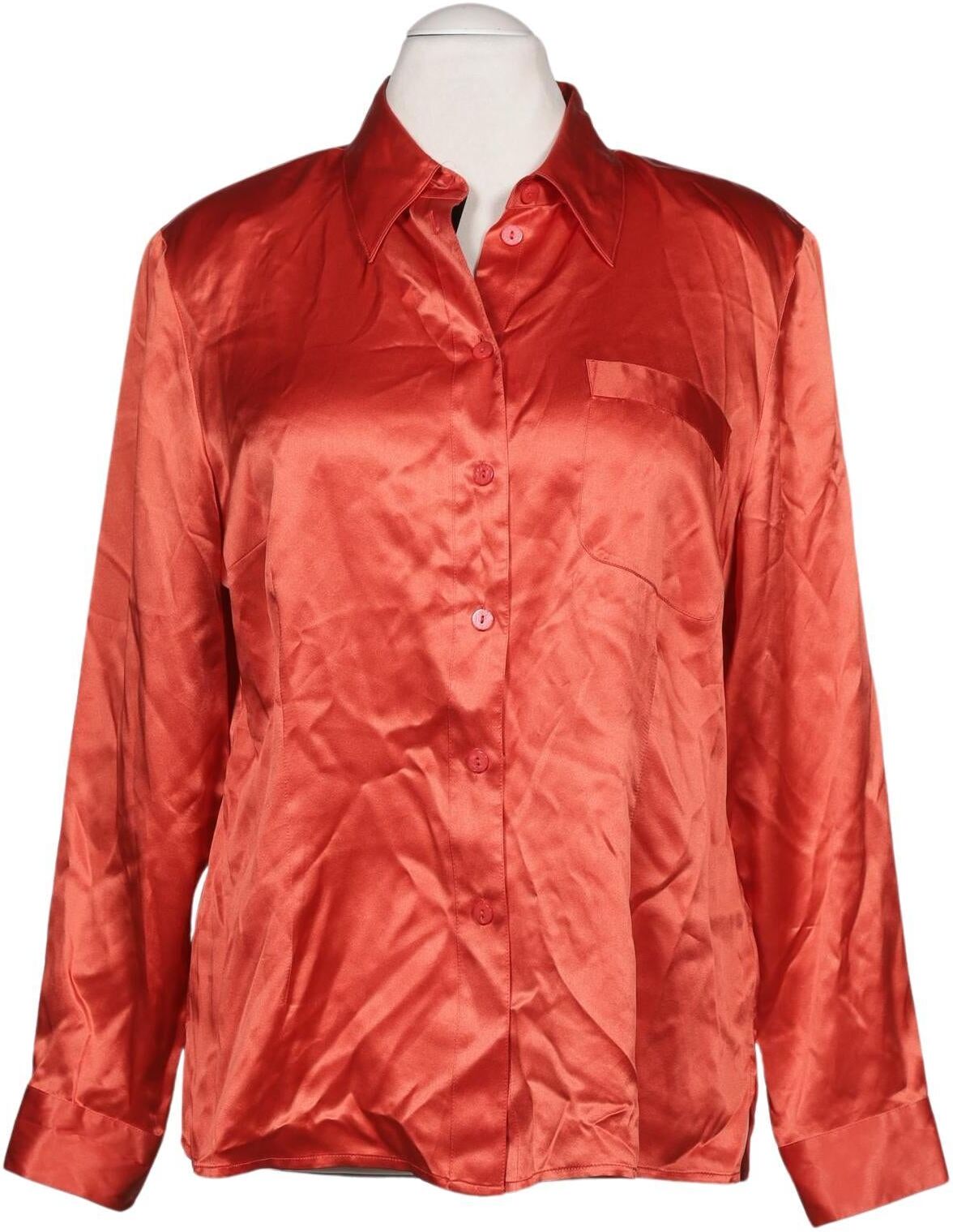 Elegance Paris Damen Bluse, Rot, Gr. EU 46, Seide - Second Hand