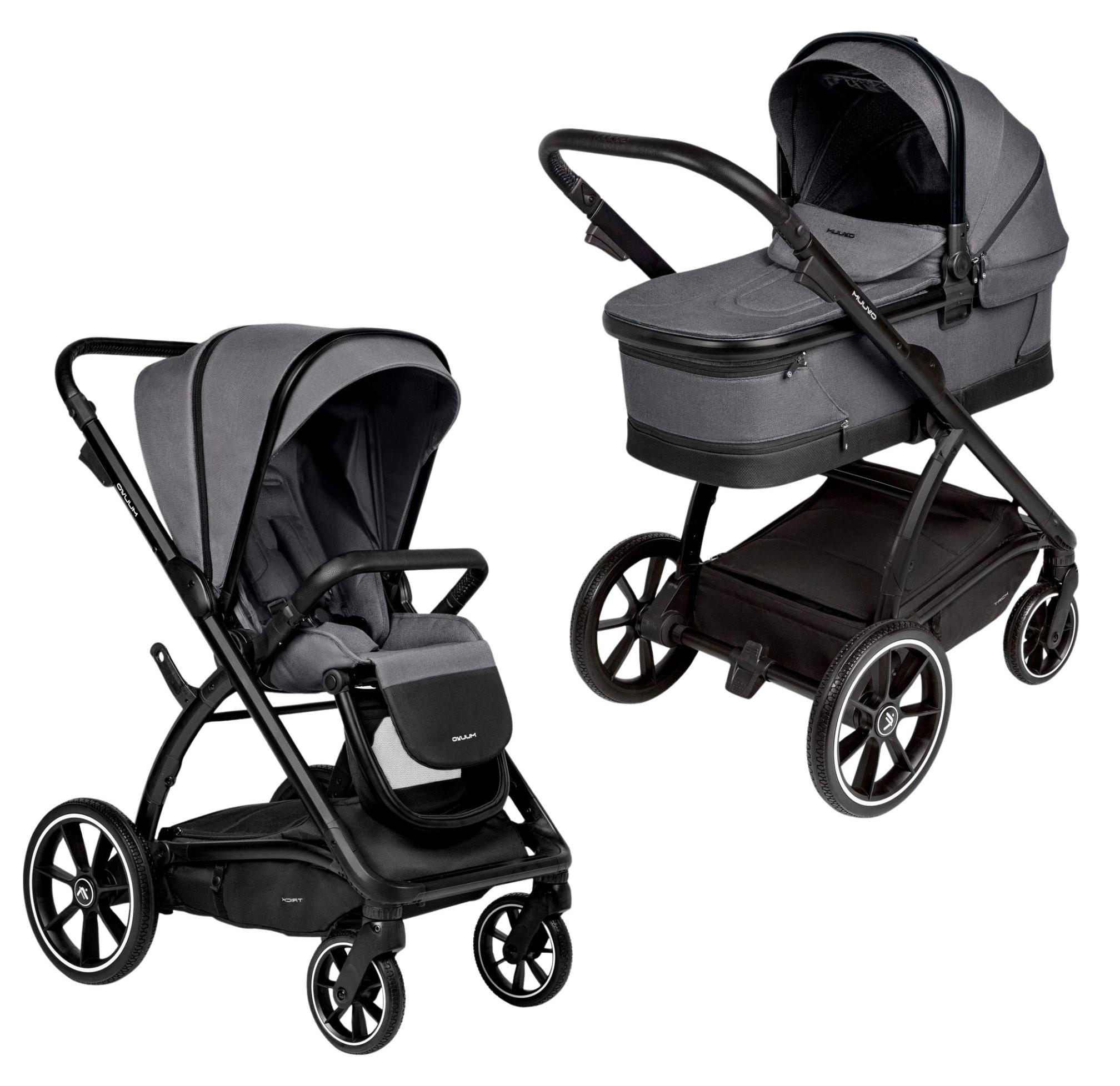 Muuvo Trick 2in1 Kombi Kinderwagen SET Iron Graphite