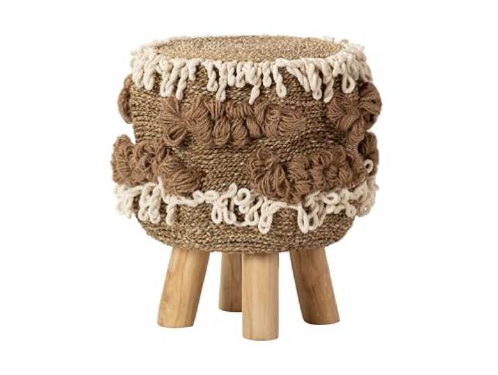 Adda Home Sitzsack aus natürlicher Alge, 44 x 44 x 45 cm