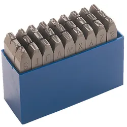 ALARM Schlag-Buchstaben-Satz Versal-H.6mm