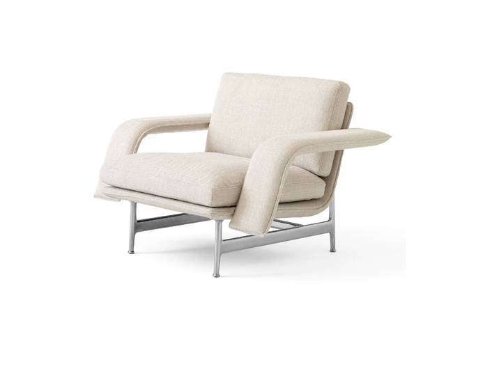 &Tradition Meantime AV29 Lounge-Sessel Pol. aluminium-Ecriture 0210