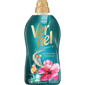 Vernel Weichspüler Aromatherapie, Zauberhafte Malediven, langanhaltender Duft, 1,012 Liter, 46 Waschladungen