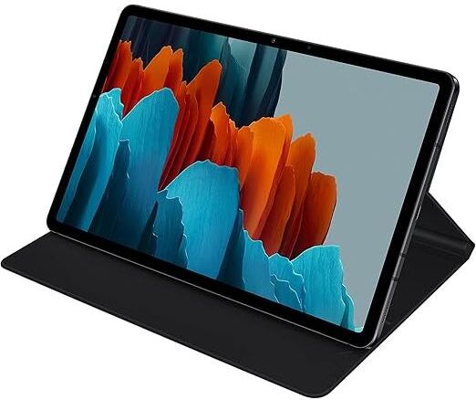 SAMSUNG Galaxy Tab S8/S7 Book Cover – Original Tablet Case, Black (Box Damaged), New