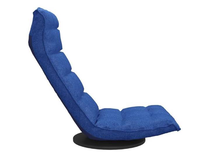 Fauteuil de sol - Bleu - Chaise de sol pivotante - Multiposition - Bleu Tissu 60x54x34 cm F944