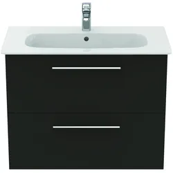 Ideal Standard i.life A Waschtisch-Paket, 840x460x645mm, Griff chrom, K8743NV, Farbe: Carbongrau