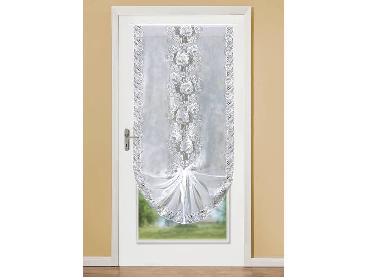 Schwalbenschwanz mit Stangendurchzug, Weiss, Größe 359 (H175xB60 cm)
