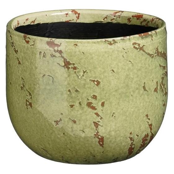 Mica Flower pot SANDRO 1193420, ceramics, green (16 x 14 cm) (1193420)