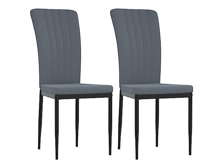 Todiikf 2er Set Esszimmerstühle Dunkelgrau Polsterstuhl Samt Küchenstuhl Moderne Polsterstühle im 2er Set mit samtigem Bezug und stabilen Eisenbeinen für Wohnzimmer, Küche und Essbereich.