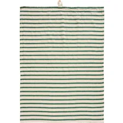 IB Laursen Geschirrtuch mit Querstreifen, 70 x 50 cm, grün