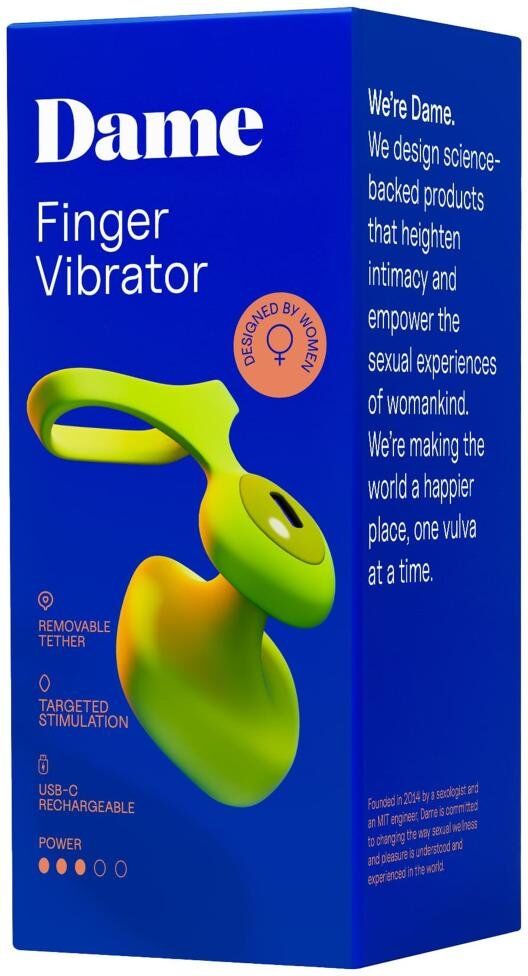 Dame Fin 2.0 Vibromasseur Doigt - Citrus