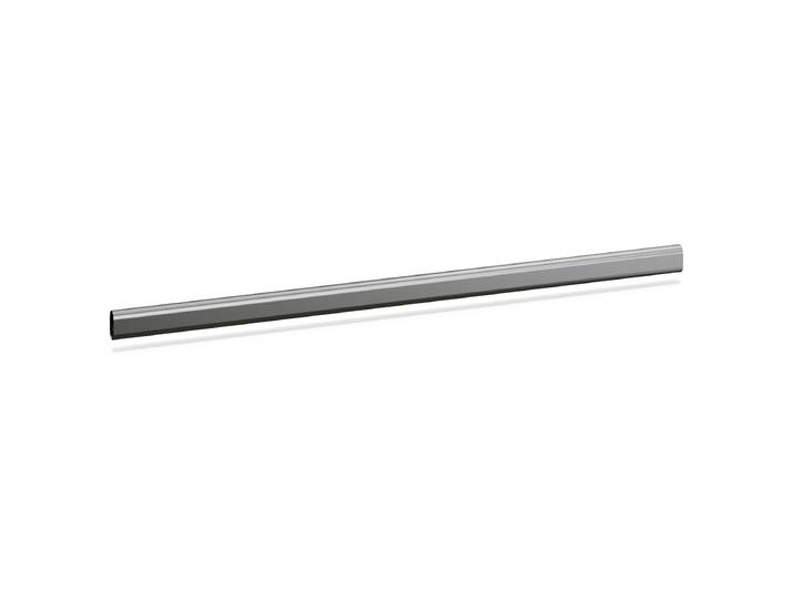 Kleiderstange 63cm Grau/Silber Metall, lackiert