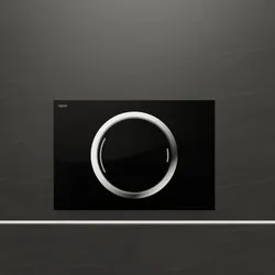 MEPA Zero Betätigungsplatte 421860 Glas schwarz, für teileingelassene Montage
