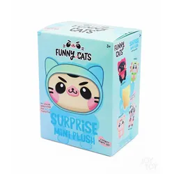 Funny Cats Mini Plüsch Clip-On 14 cm Blindbox – Überraschungsbox – Keine Auswahl möglich
