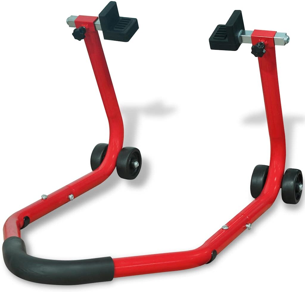 vidaXL Béquille arrière de moto Rouge
