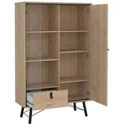 Tvilum, Vitrine + Buffetschrank, Ry (101.80 x 40.10 x 161.80 cm)