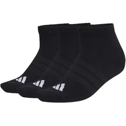 adidas Cushioned Essentials Low Cut 3 PAAR gepolsterte Socken schwarz - M