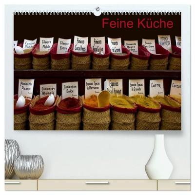 Feine Küche (hochwertiger Premium Wandkalender 2027 DIN A2 quer), Kunstdruck in Hochglanz