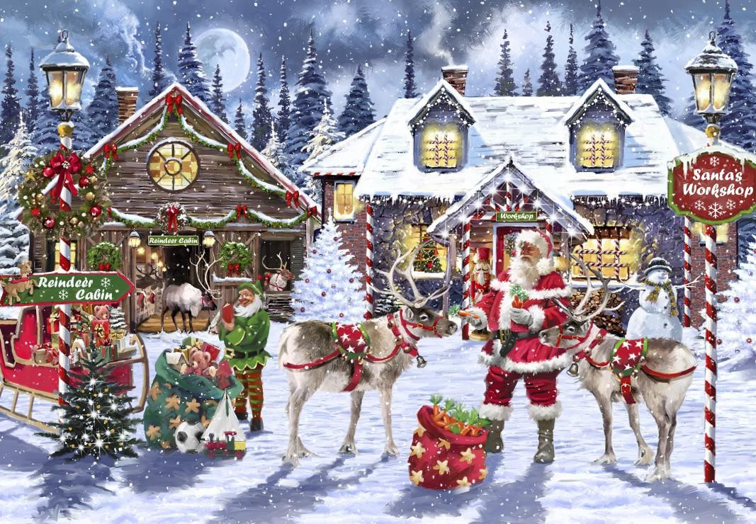 Bluebird Puzzle Kerstpuzzel Santa's Workshop - 1000 stukjes