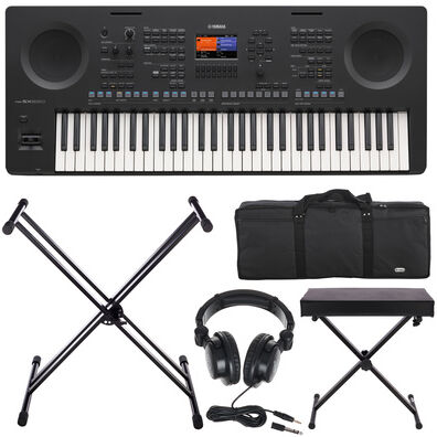 Yamaha PSR-SX620 Deluxe Bundle noir