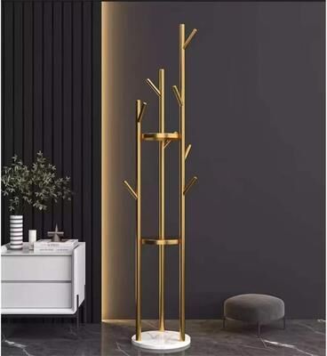 DEVERA Marble Clothes Rack Mobile Clothes Storage Rack