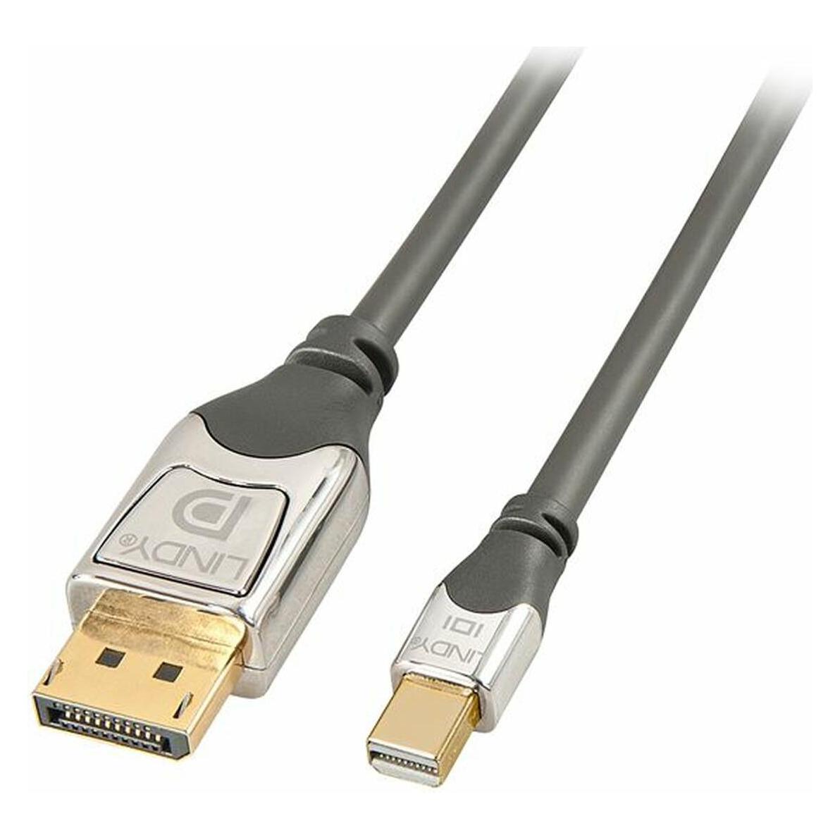 Lindy Mini-DisplayPort an DisplayPort Kabel CROMO (1 m) (36311)