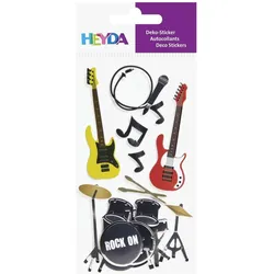 6x Heyda, Sticker, Motivsticker Rock Band (1 Sticker)