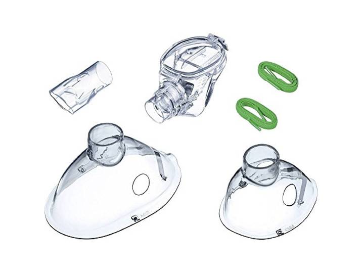 Beurer IH 55 Yearpack, Zubehör zum Inhalator mit Schwingmembran-Technologie, desinfektionsfähig, Vernebler, Mundstück, Erwachsenenmaske, Kindermaske