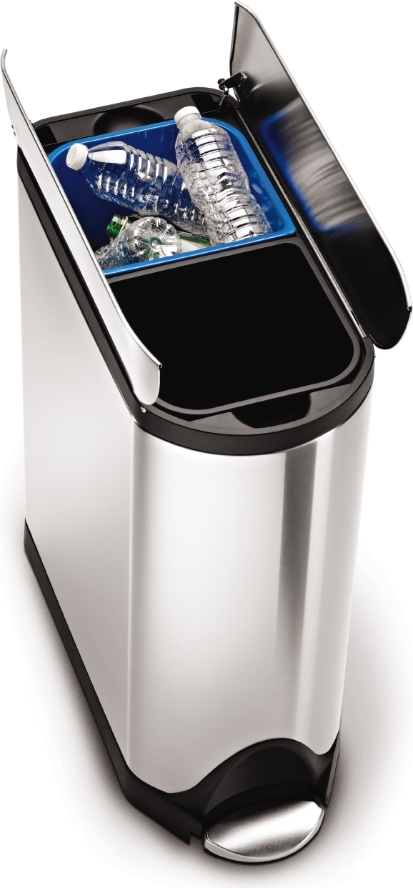 simplehuman 40 Liter schmetterling Recycler, gebürsteter Edelstahl - 11,7x11,7x31,5 cm; CW2017