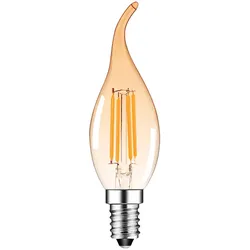 Aigostar 4W E14 LED Kerze Vintage Filament Glühbirne Birne Leuchtmittel Retro Bernstein 1 Stück