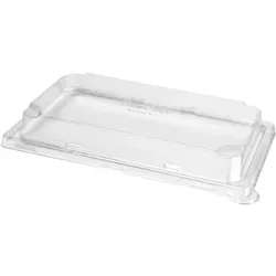 200x DUNI Sushi Deckel Large 500 ml Transparent