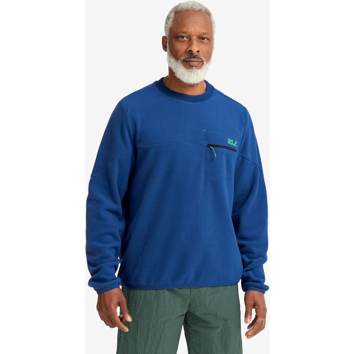 Jack Wolfskin Find The Wild Crewneck M blue orchid (C0631) 2XL A65933_C0631_A14