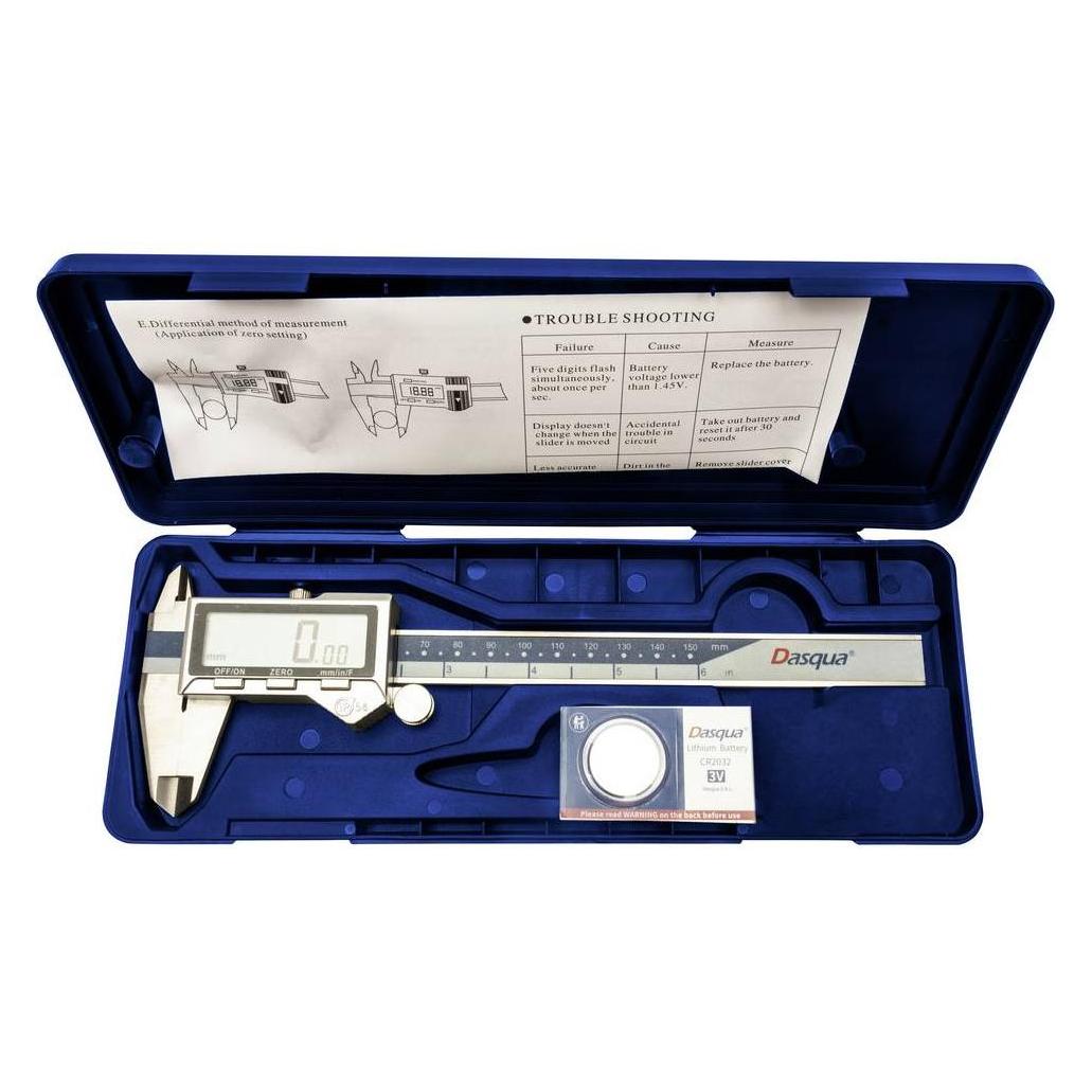 Dasqua DIN EN 862 2019-0005 Digitaler Messschieber 150 mm IP54 (15 cm) (2019-0005)