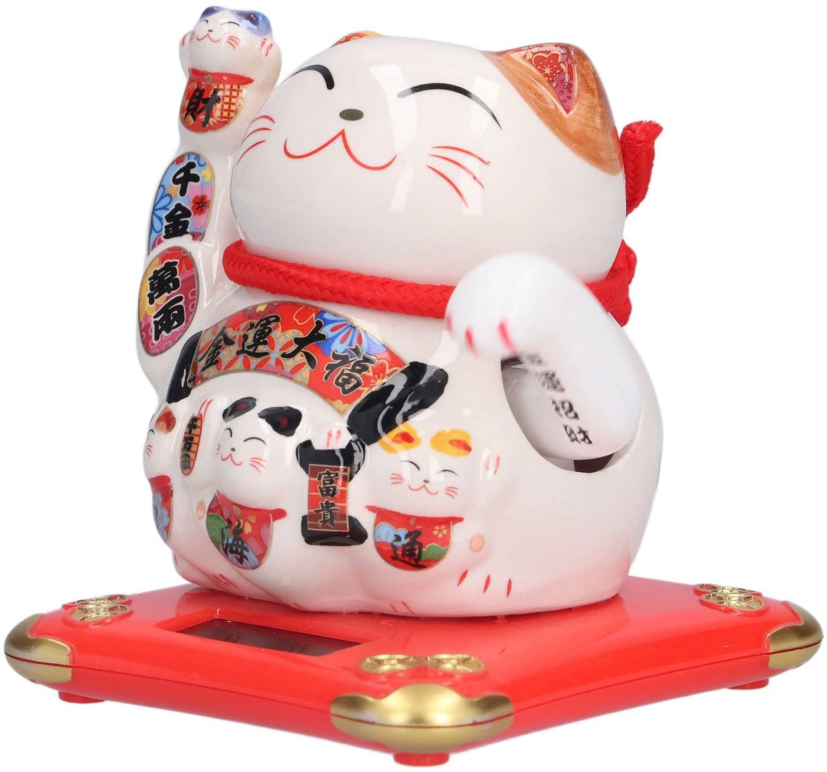 Store_8 Lucky Fortune Cat Feng Shui Gelukskat van Keramiek voor op Tafel