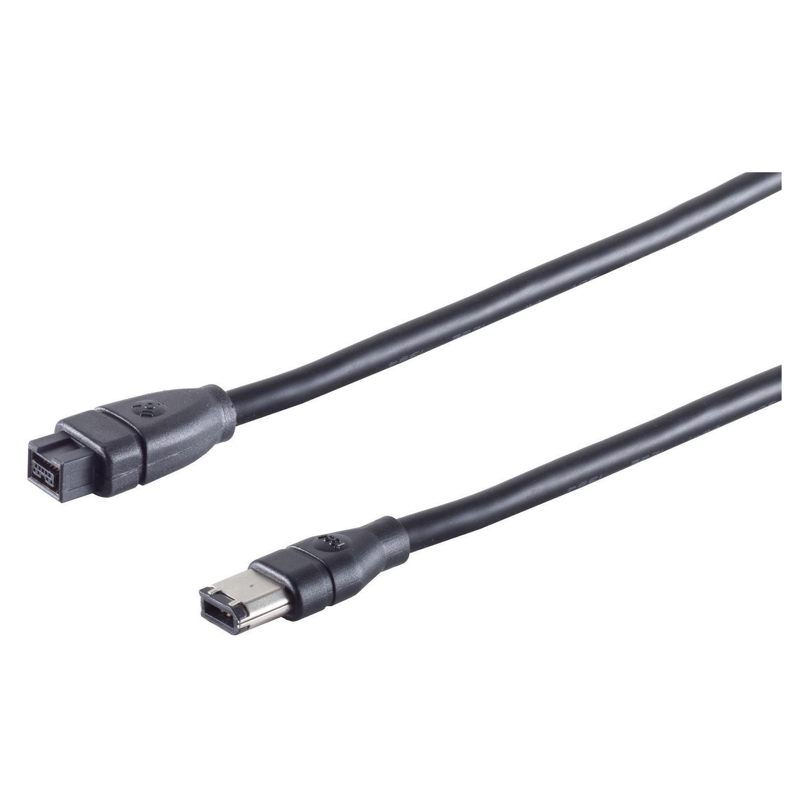 Shiverpeaks S CONN maximum connectivity FireWire-Anschlusskabel, IEEE 1394B Kabel, 9-pol Stecker auf 1394A 6-pol (1 m, FireWire) (77321)
