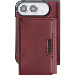 Avizar MagSafe Wallet Etui abnehmbar für iPhone Duo (Apple iPhone Duo), Smartphone Hülle, Rot