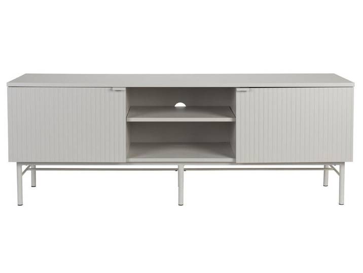 Sideboard Cayo Niedrig – aus MDF in Weiß - Weiß - Luxusbetten24