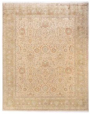 Overton Hand Knotted Wool Vintage Inspired Traditional Mogul Ivory Area Rug - 8 X 10