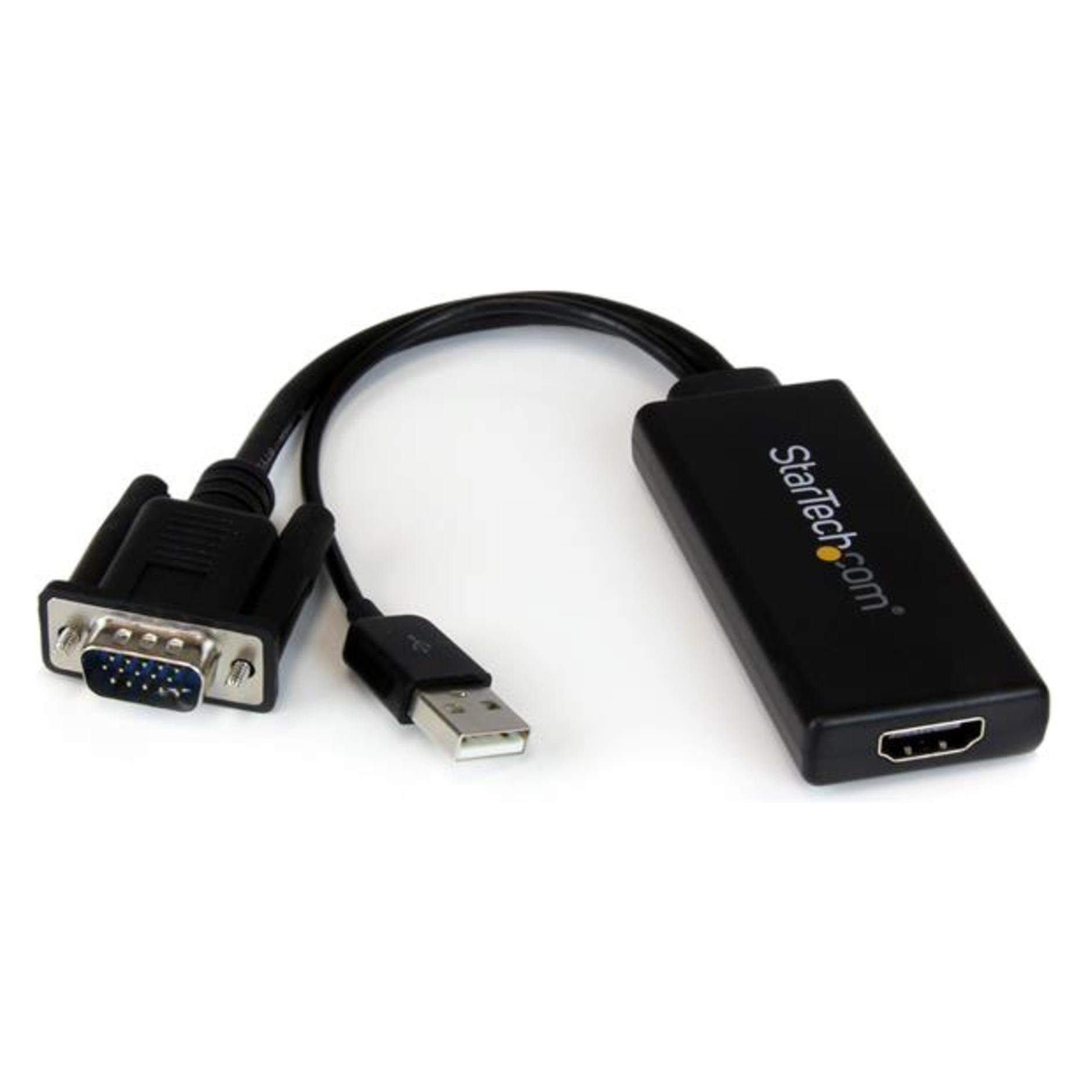 StarTech VGA To HDMI Adapter W/ Audio (VGA, HDMI) (VGA2HDU)