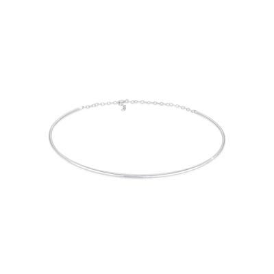 Kette ohne Anhänger ELLI "Elli Halskette Choker Cuff Basic It-Piece Blogger 925er Silber" Gr. 40, silber, Halsketten, Damen, 40, ohne Stein, Silber 925 (Sterlingsilber), L: 40