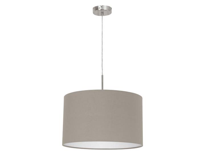 Eglo Hängeleuchte Pasteri, Taupe, Nickelfarben, Metall, 38x110x38 cm, Lampen & Leuchten, Innenbeleuchtung, Hängeleuchten, Pendelleuchten