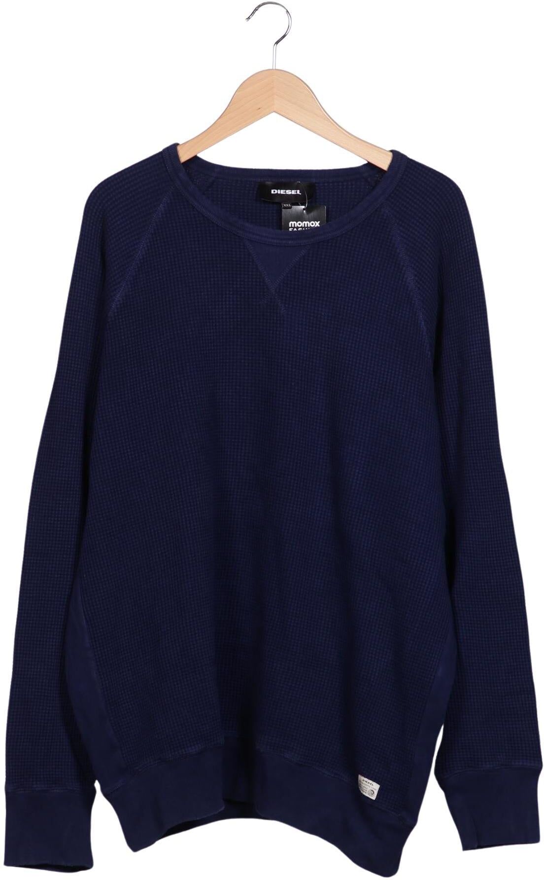 Diesel Herren Pullover, Marineblau, Gr. Xxl, Baumwolle - Second Hand