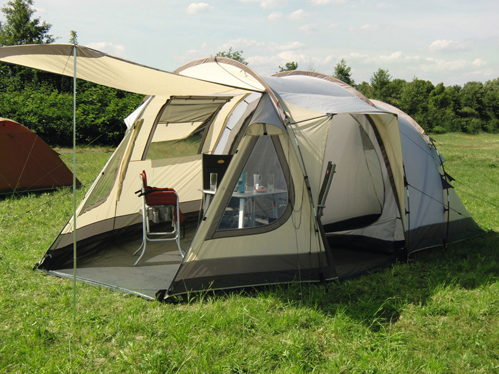 Campingzelt Dakota Z5 Deluxe 4-Personen-Familienzelt mit 2 Kabinen, 510x290cm