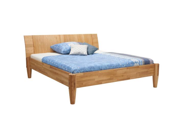 Linea Natura Bett, Zirbelkieferfarben, Holz, Zirbe, massiv, 180x200 cm, in verschiedenen Holzarten erhältlich, Holzmöbel, Holzbetten, Sonstige Holzbetten