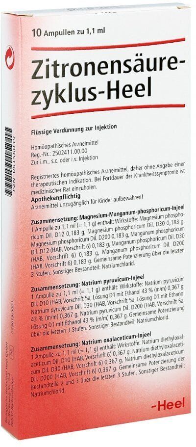 Zitronensäurezyklus Heel Ampullen