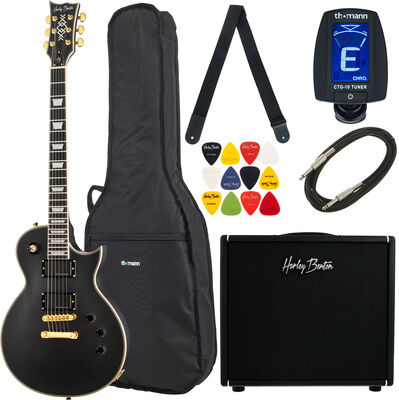 Harley Benton SC-1000 SBK DNAFX AmP20 Set Satin Black