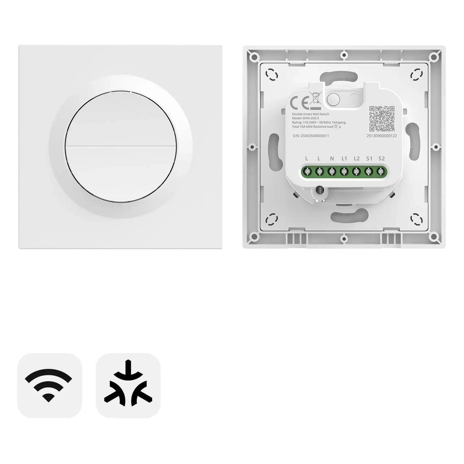 Sonoff Orb-MW2 Double Smart Wall Switch (MINI-2GS-E)